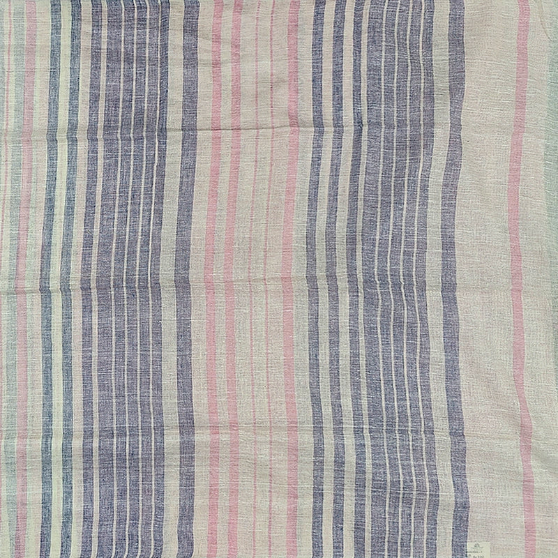 Hayagrivas Multicolour Handloom Linen Saree SSCBF69E6-1