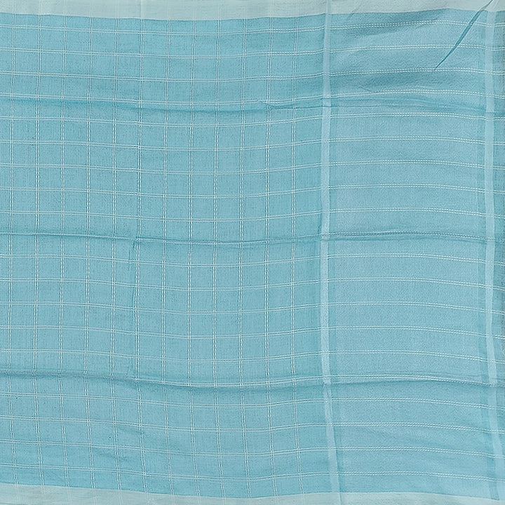 Hayagrivas Sky Blue Handloom Linen Saree SSCBF69E7-3