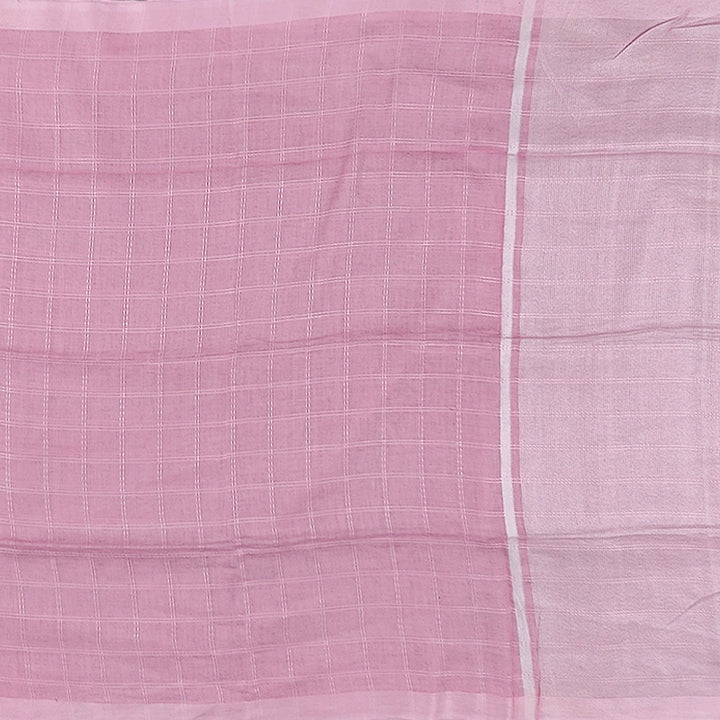 Hayagrivas Pink Handloom Linen Saree SSCBF69E7-5