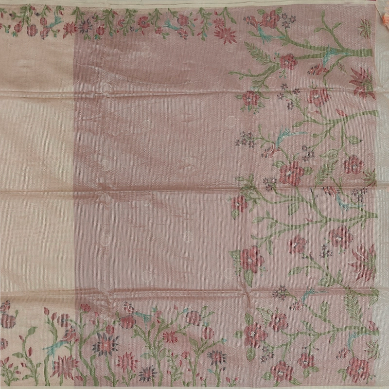 Hayagrivas Dusty Peach Pink Fancy Cotton Saree SSCBF84F10-10