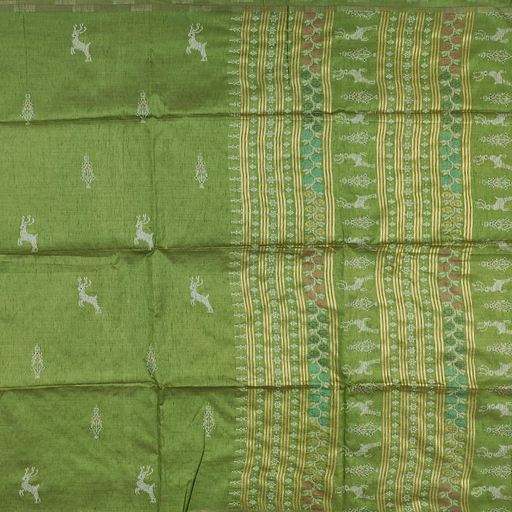Hayagrivas Green Fancy Cotton Saree SSCBF84F13-6