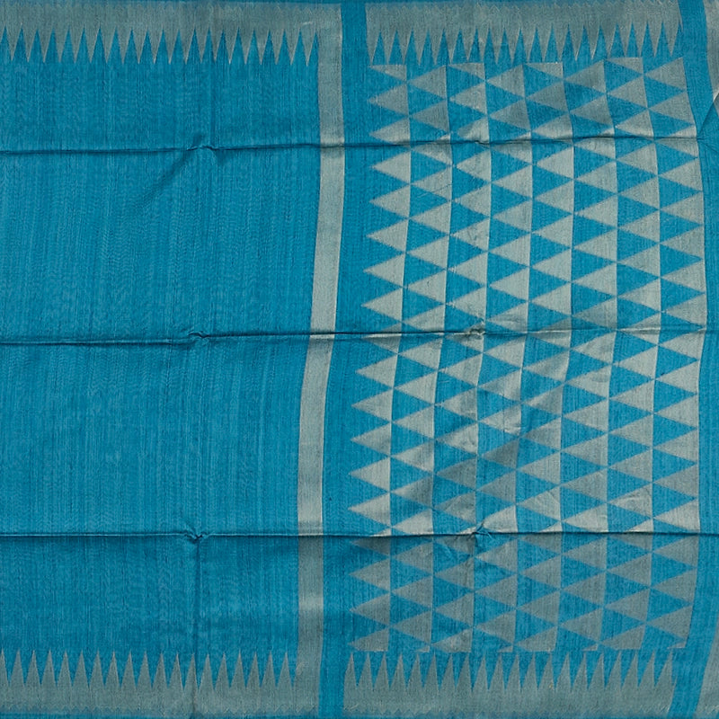 Hayagrivas Blue Fancy Cotton Saree SSCBF84F16-2