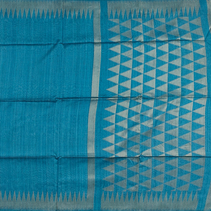 Hayagrivas Blue Fancy Cotton Saree SSCBF84F16-2