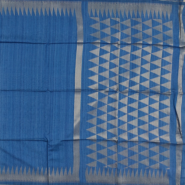 Hayagrivas Royal Blue Fancy Cotton Saree SSCBF84F16-6