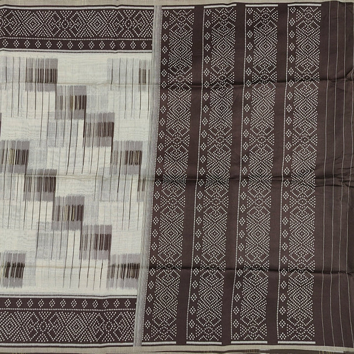 Hayagrivas Half-White Fancy Cotton Saree SSCBF84F19-17