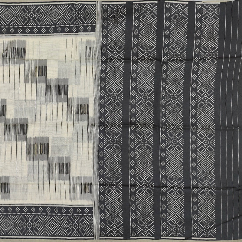 Hayagrivas Half-White Fancy Cotton Saree SSCBF84F19-22