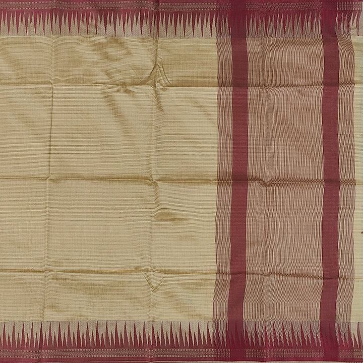 Hayagrivas Beige Fancy Cotton Saree SSCBF89F1-1
