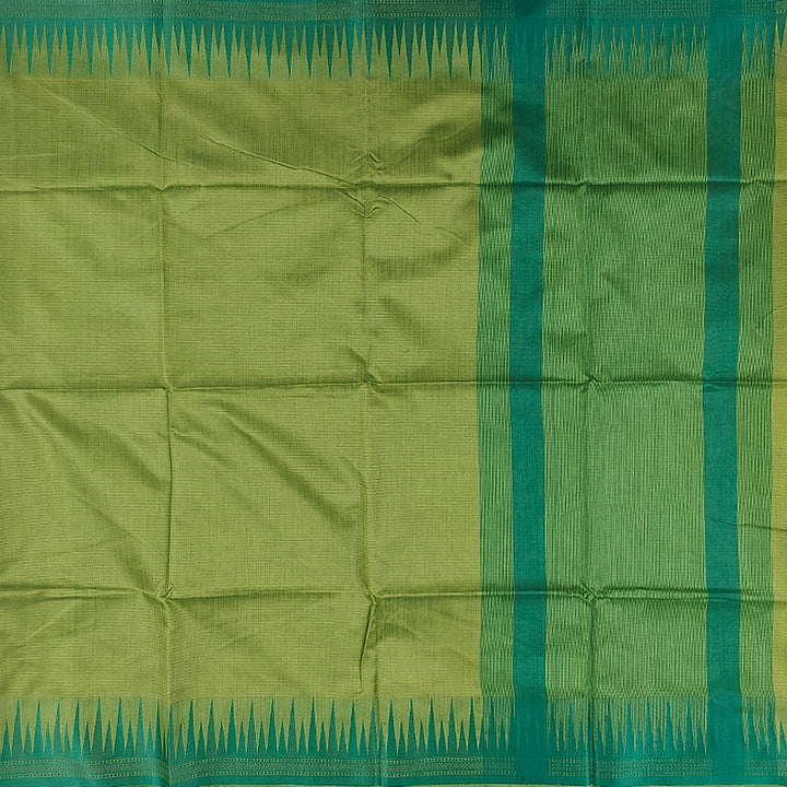 Hayagrivas Lime Green Fancy Cotton Saree SSCBF89F1-4