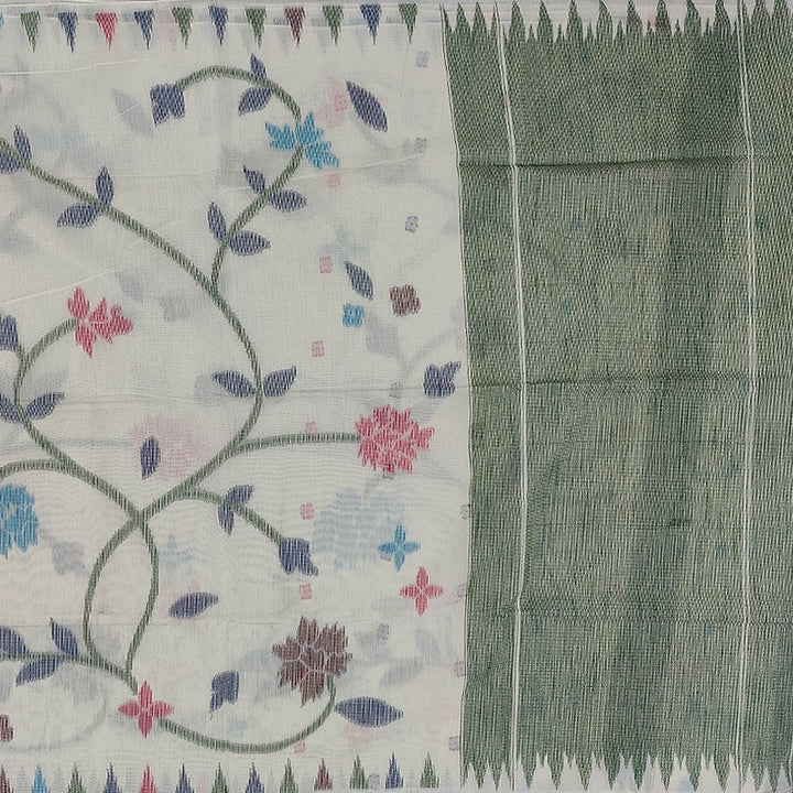 Hayagrivas Off-White Fancy Cotton Saree SSCBF89F6-8