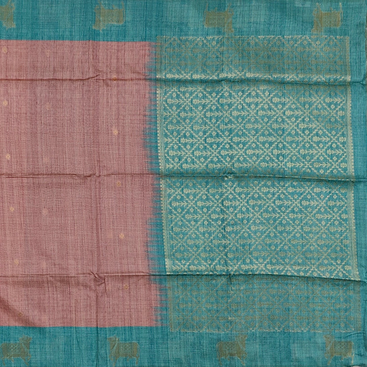 Hayagrivas Dusty Pink Fancy Cotton Saree SSCBF92F2-1