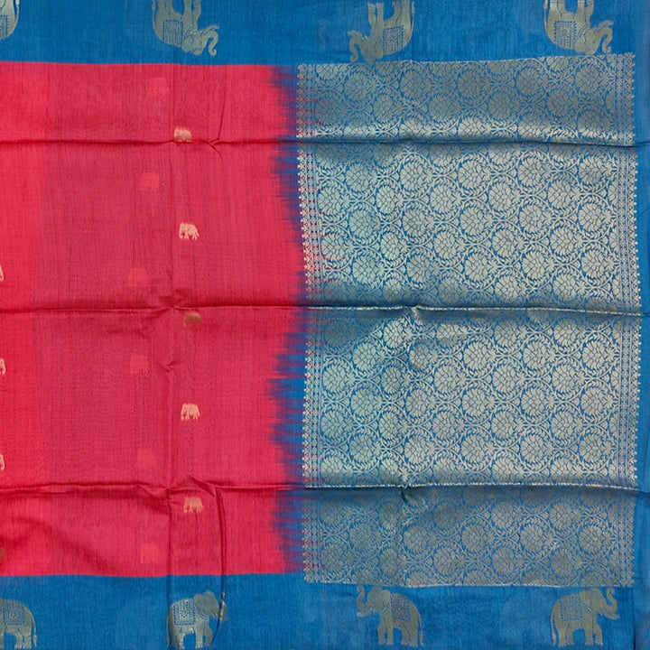 Hayagrivas Pink Fancy Cotton Saree SSCBF92F3-3