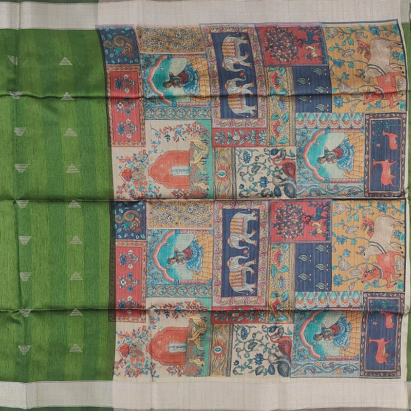 Hayagrivas Mehendi Green Fancy Cotton Saree SSCBF92F6-8
