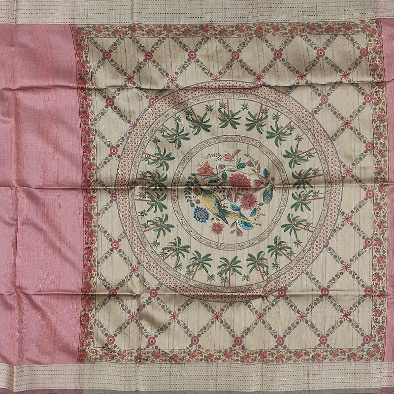 Hayagrivas Pink Fancy Cotton Saree SSCBF92F8-3