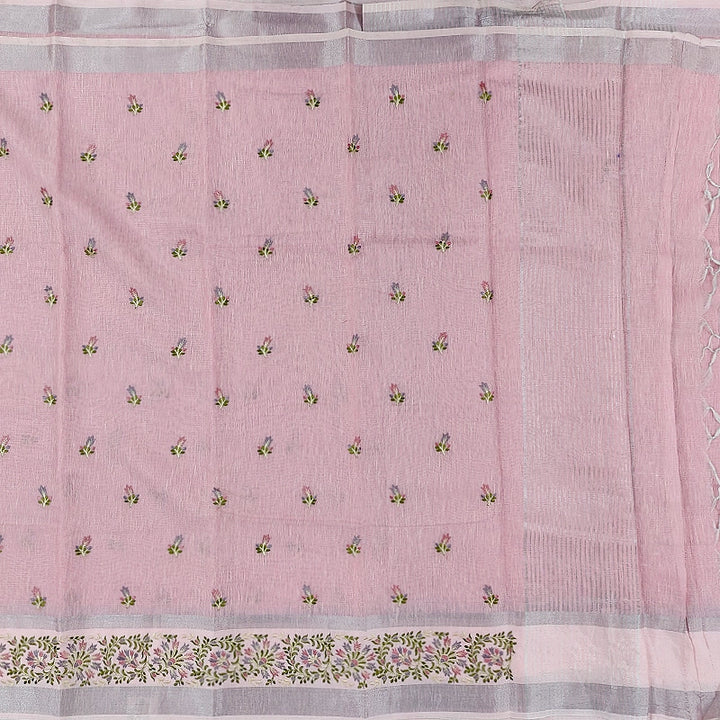 Hayagrivas Soft Pink Fancy Cotton Saree SSCBF99F1-2