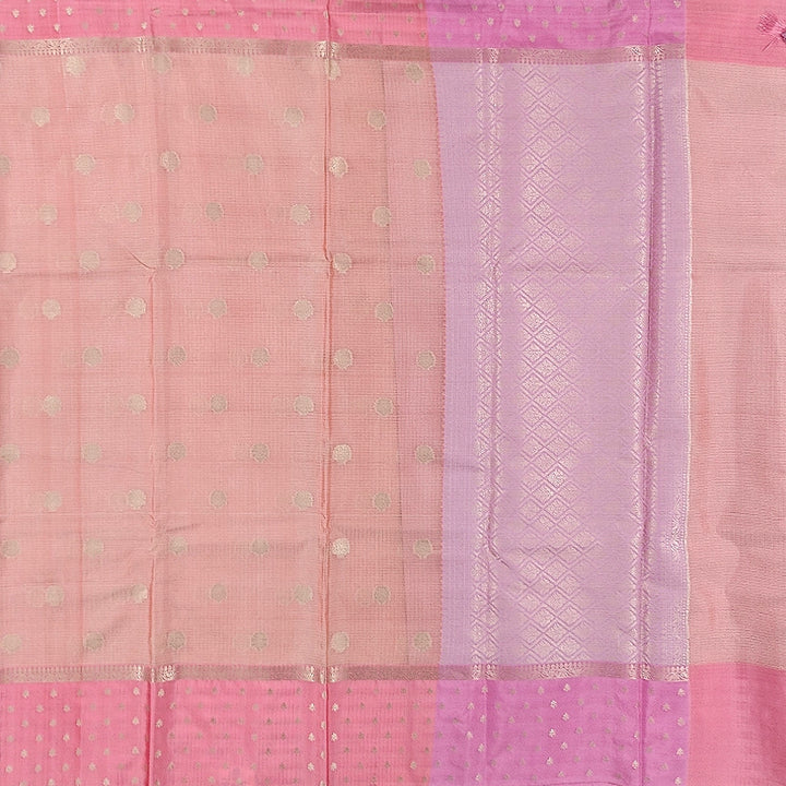 Hayagrivas Peach &amp; Pink Fancy Cotton Saree SSCBF99F2-1
