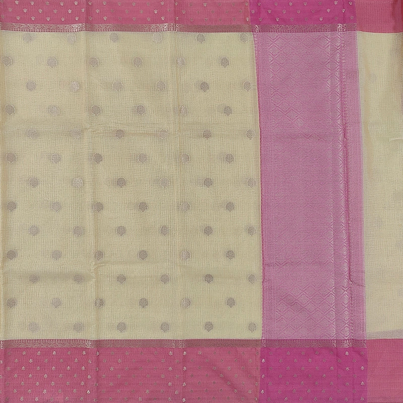 Hayagrivas Cream-Yellow Fancy Cotton Saree SSCBF99F2-4
