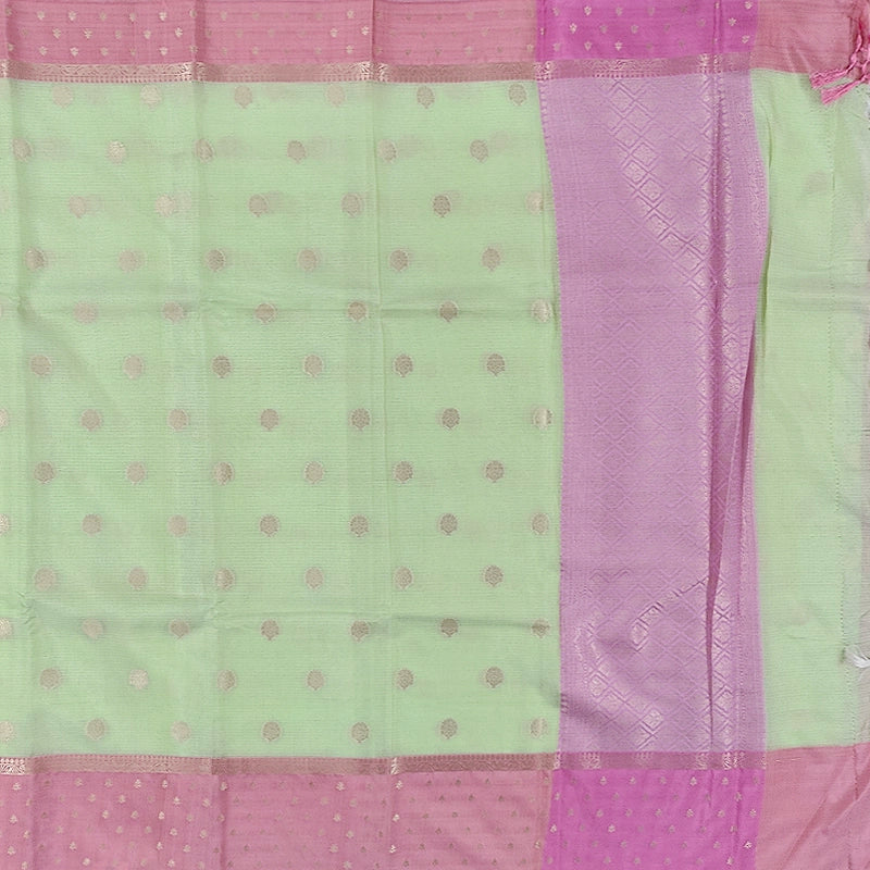 Hayagrivas Light Green Fancy Cotton Saree SSCBF99F2-5