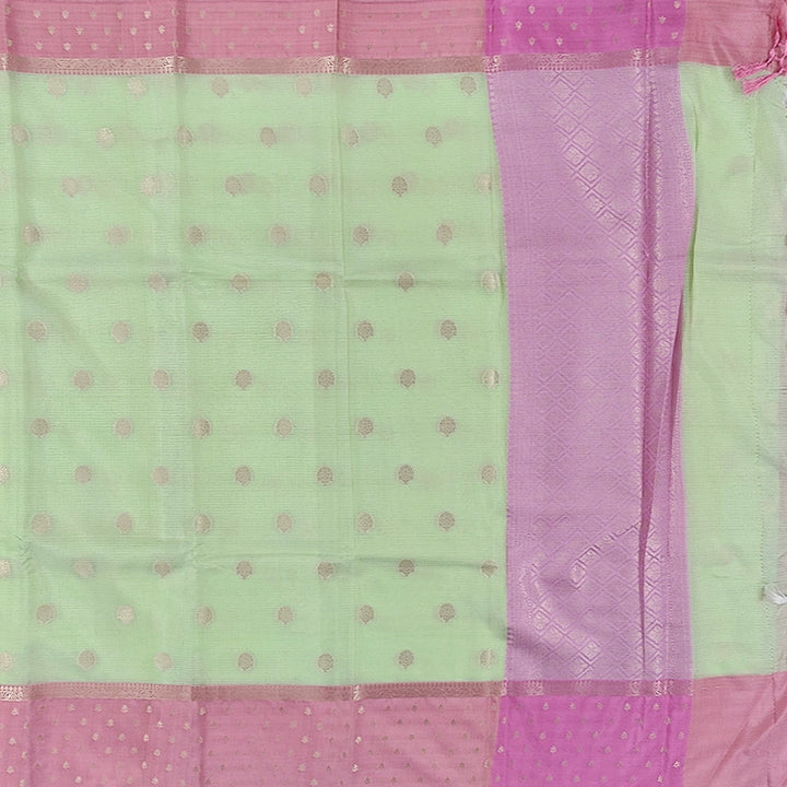 Hayagrivas Light Green Fancy Cotton Saree SSCBF99F2-5