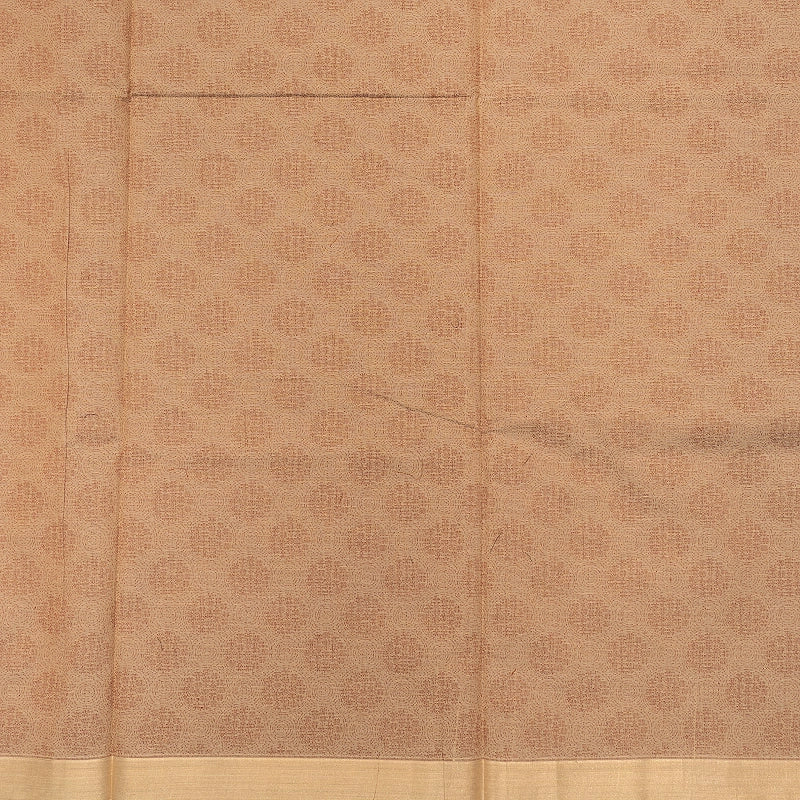 Hayagrivas Cream-Beige Handloom Cotton Saree SSSBF126H5-3