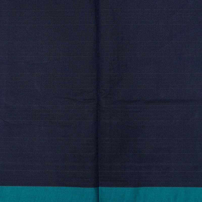 Hayagrivas Navy Blue Handloom Cotton Saree SSSBF127H3-1