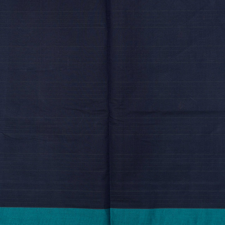 Hayagrivas Navy Blue Handloom Cotton Saree SSSBF127H3-1