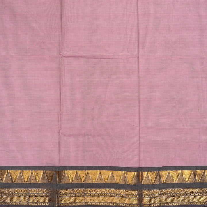 Hayagrivas Lotus Pink Handloom Chettinad Cotton Saree SSSBF131H1-4