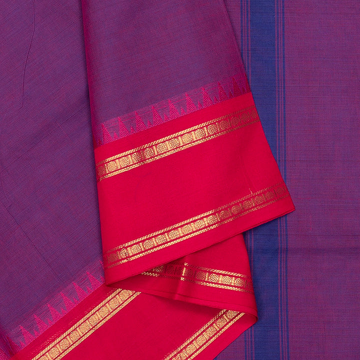 Hayagrivas Purple Handloom Chettinad Cotton Saree SSSBF131H1-6