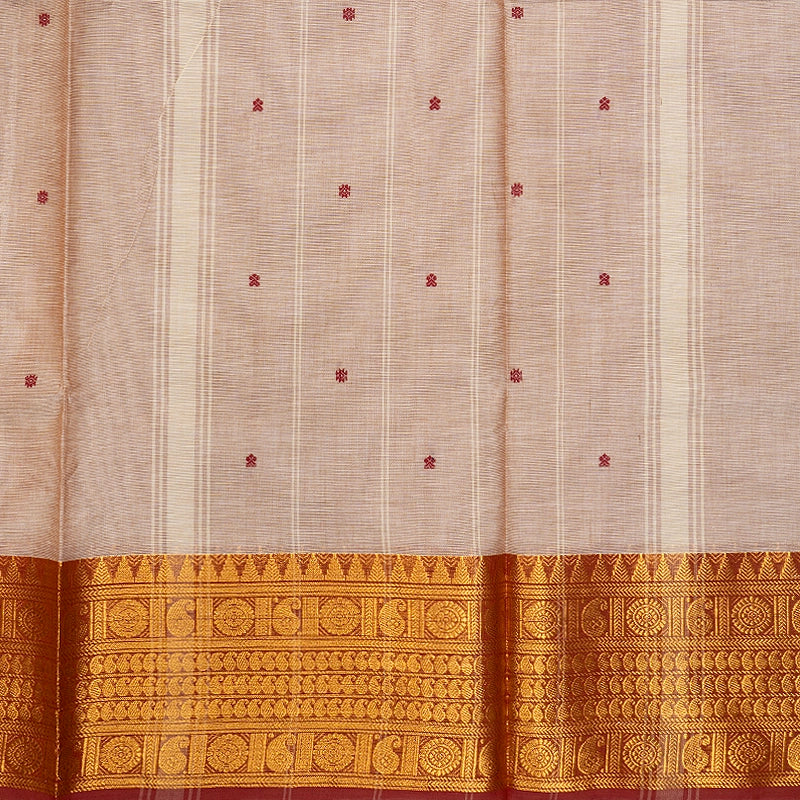 Hayagrivas Cream Handloom Chettinad Cotton Saree SSSBF131H6-10