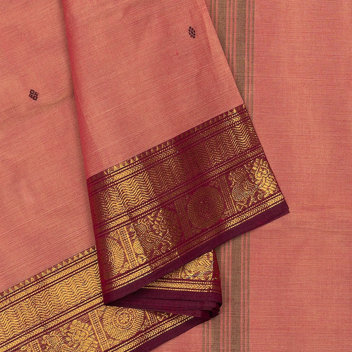 Hayagrivas Onion Pink Handloom Chettinad Cotton Saree SSSBF131H6-8
