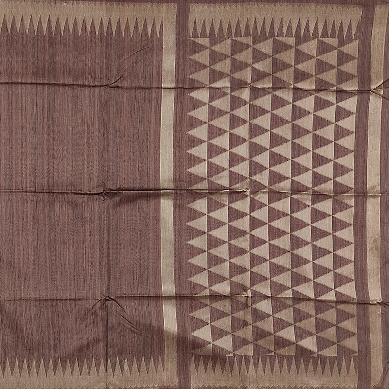 Hayagrivas Brown Fancy Cotton Saree SSCBF84F16-3