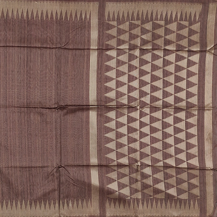 Hayagrivas Brown Fancy Cotton Saree SSCBF84F16-3