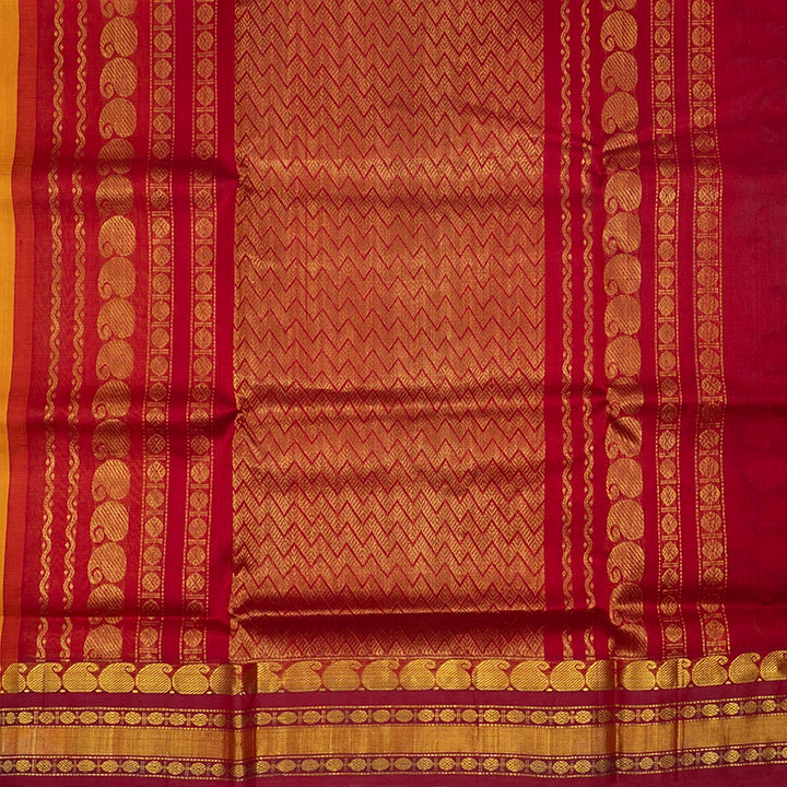 Hayagrivas Turmeric Yellow Pure Silk Cotton Saree SSCBF34D5-24