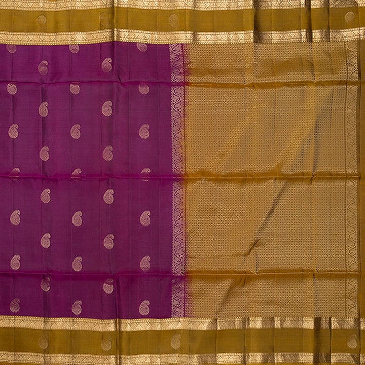 Hayagrivas Purple Handloom Soft Silk Saree KBF532G4-6