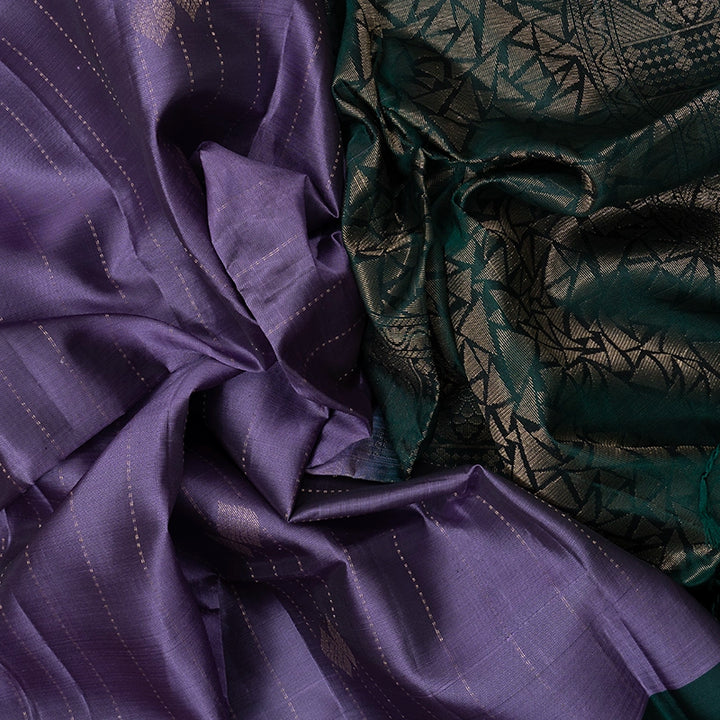 Hayagrivas Lavender Handloom Soft Silk Saree KBF232E1-1