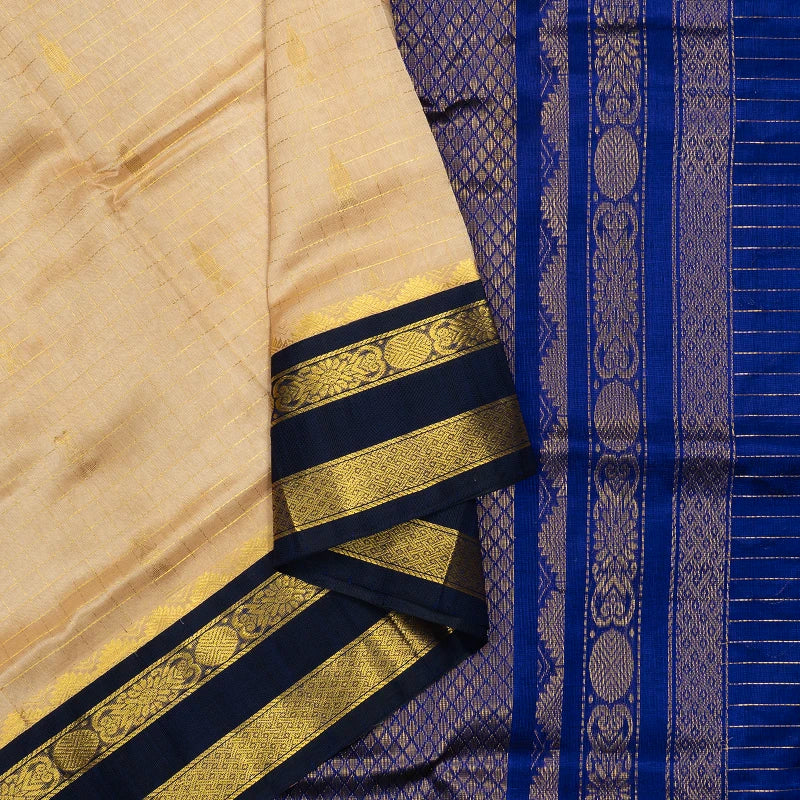 Hayagrivas Sandal Pure Silk Cotton Saree SSCBF16D11-4