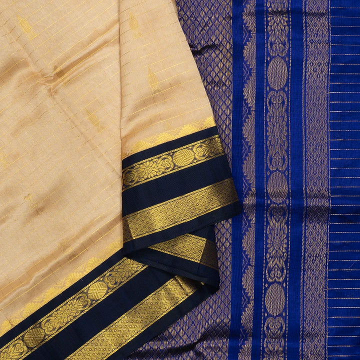 Hayagrivas Sandal Pure Silk Cotton Saree SSCBF16D11-4