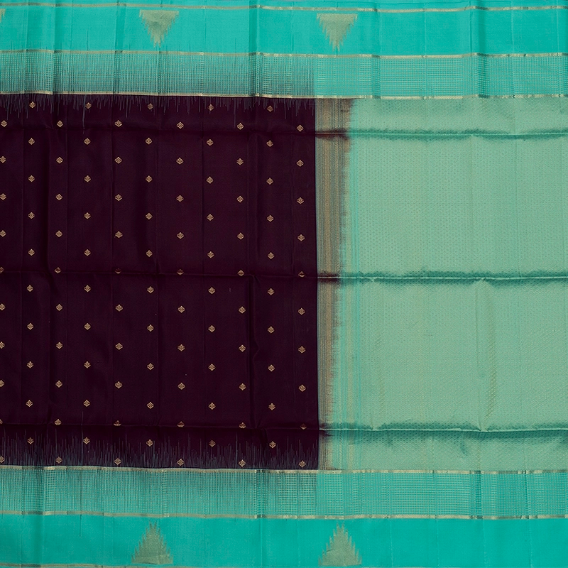 Hayagrivas Deep Jamun Handloom Soft Silk Saree KBF705G1-3