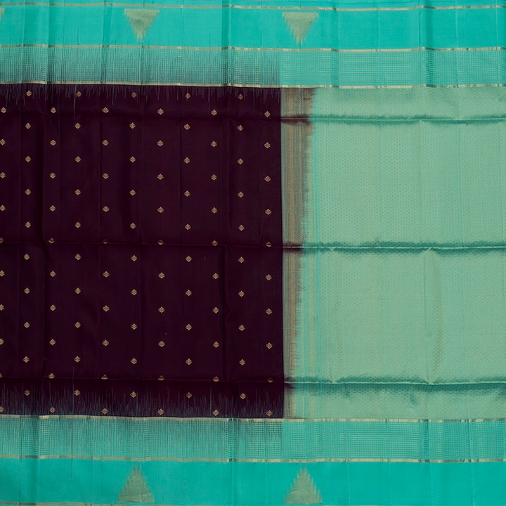 Hayagrivas Deep Jamun Handloom Soft Silk Saree KBF705G1-3
