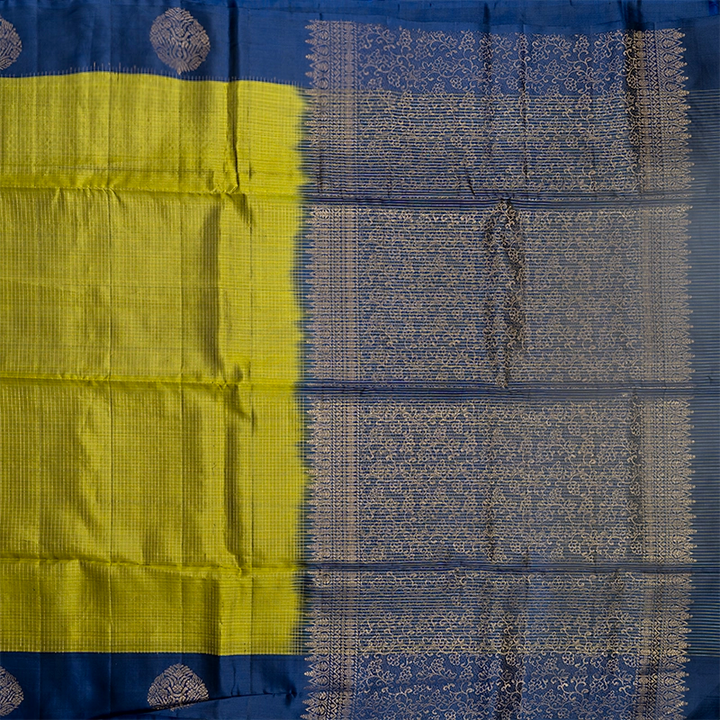 Hayagrivas Mehandi Green Handloom Soft Silk Saree KBF535G3-6