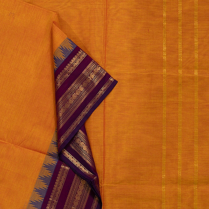 Hayagrivas Mambazham Orange Handloom Chettinad Cotton Saree KSBE86A1-1