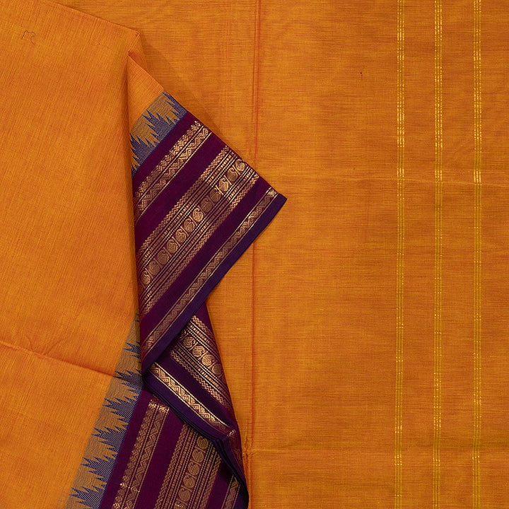 Hayagrivas Mambazham Orange Handloom Chettinad Cotton Saree KSBE86A1-1