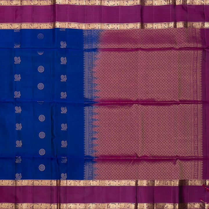 Hayagrivas Royal Blue Handloom Soft Silk Saree KBF532G4-24