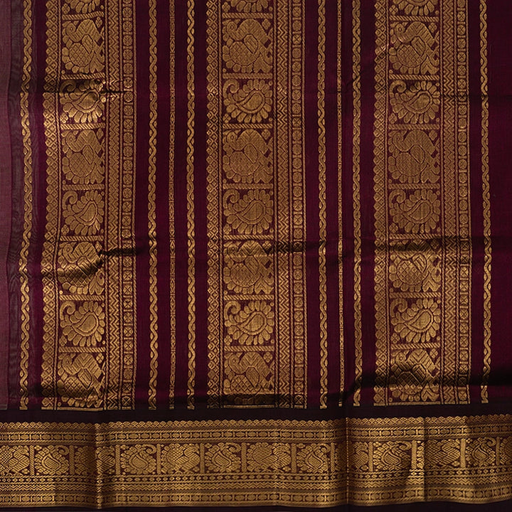 Hayagrivas Light Grey Pure Silk Cotton Saree SSCBF56E12-1