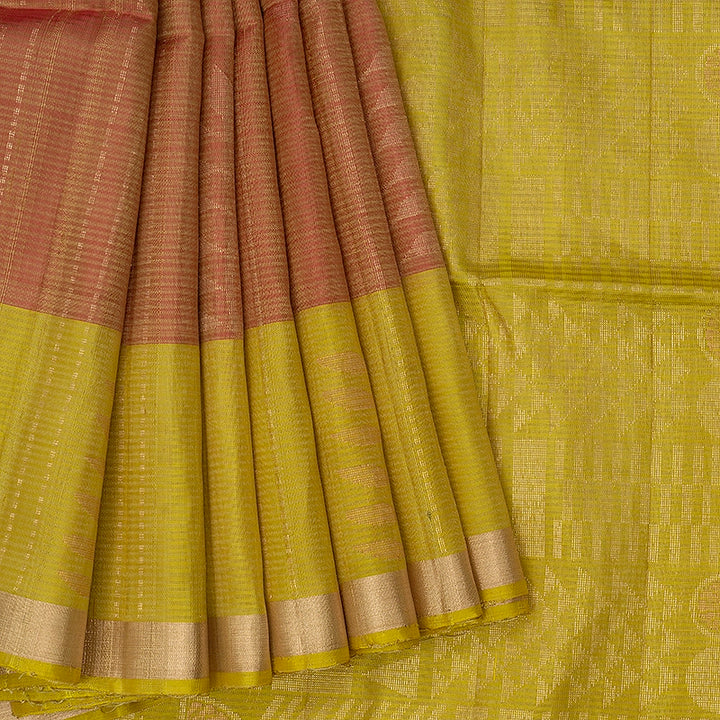 Hayagrivas Rosewood Pink Pure Soft Silk Saree KSBE22I11-1