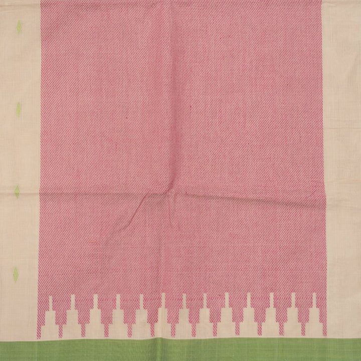 Hayagrivas Cream Handloom Kanchi Cotton Saree KSBE90A11-3