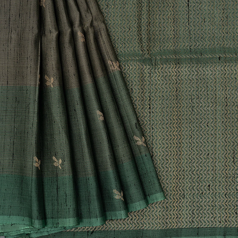 Hayagrivas Grey Handloom Soft Silk Saree KBE2140A4-1