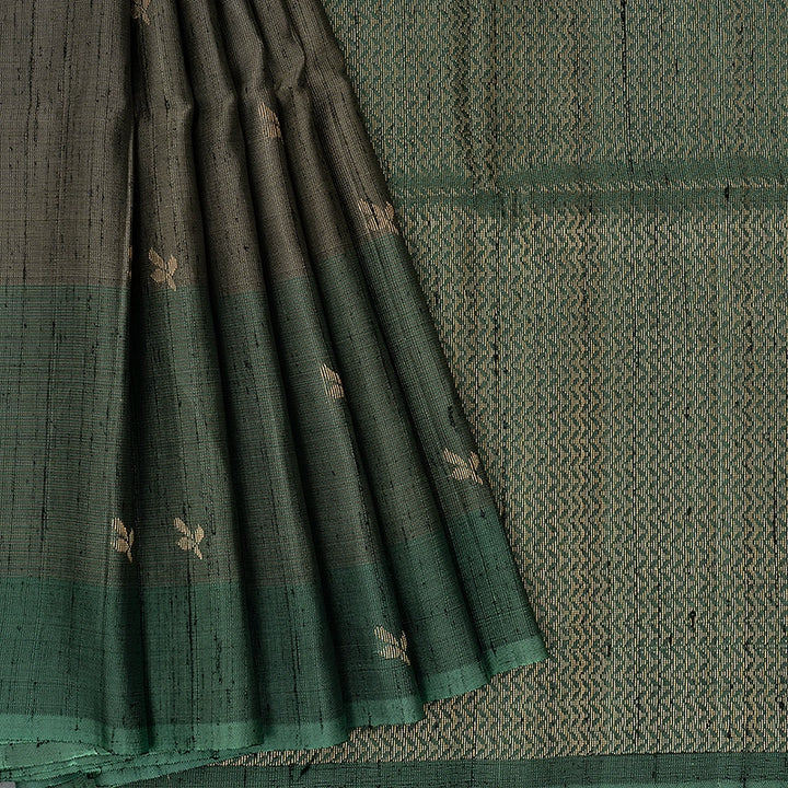 Hayagrivas Grey Handloom Soft Silk Saree KBE2140A4-1