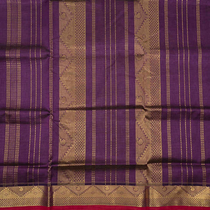 Hayagrivas Purple Pure Silk Cotton Saree SSCBF53E7-3