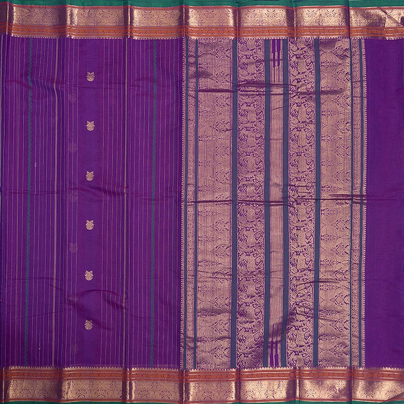 Hayagrivas Purple Handloom Kanchi Cotton Saree SSCBF66E7-6