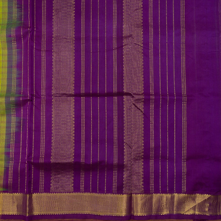Hayagrivas Fluorescent Green Pure Silk Cotton Saree SSCBF53E9-2